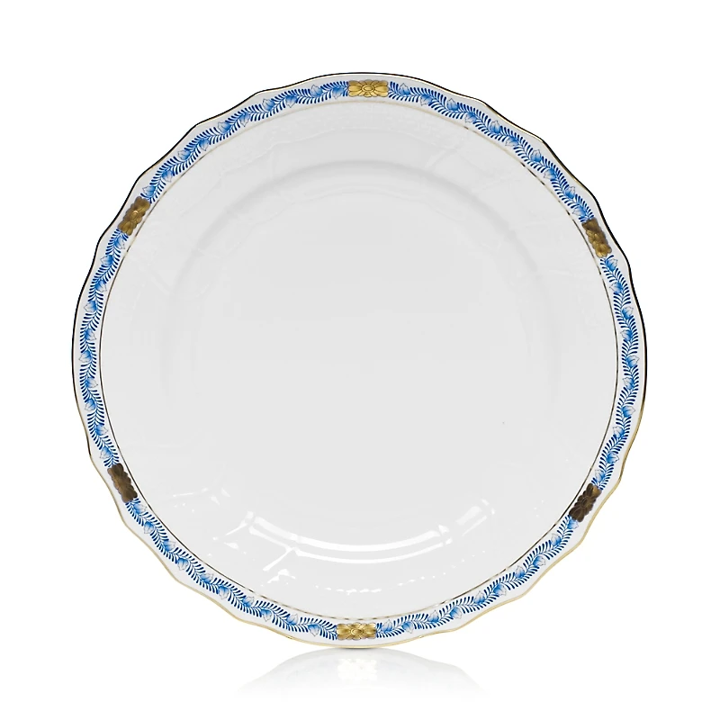 Herend Chinese Bouquet Dinner Plate, Garland Blue