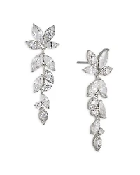 Wren Cubic Zirconia Cluster Linear Drop Earrings