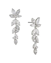 Nadri Wren Cubic Zirconia Cluster Linear Drop Earrings