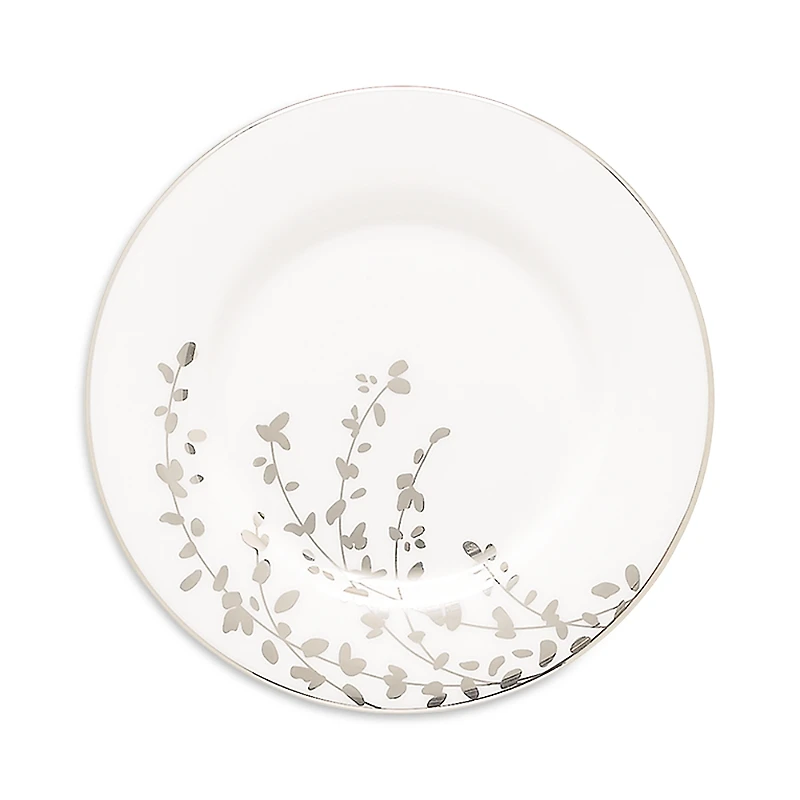 kate spade new york Gardner Street Platinum Tea Saucer