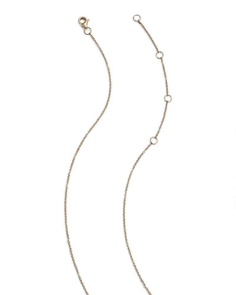 14K Yellow Gold Kate Turquoise & Diamond Heart Pendant Necklace, 18"