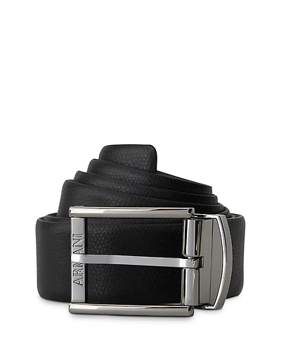 Emporio Armani Reversible Leather Buckle Belt