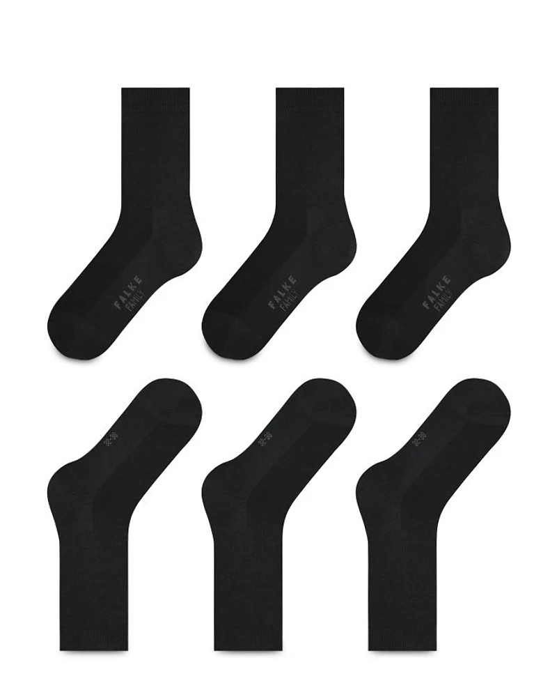 Family Sustainable Cotton Socks, Set of 3