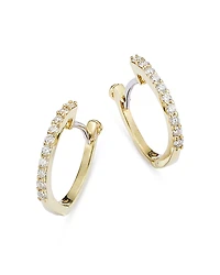 Roberto Coin 18K Yellow Gold Baby Diamond Huggie Hoop Earrings