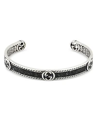 Silver Interlocked G Cuff Bracelet