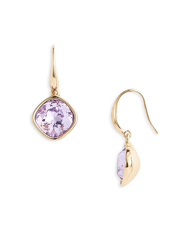 Kenneth Jay Lane Violet Stone Drop Earrings