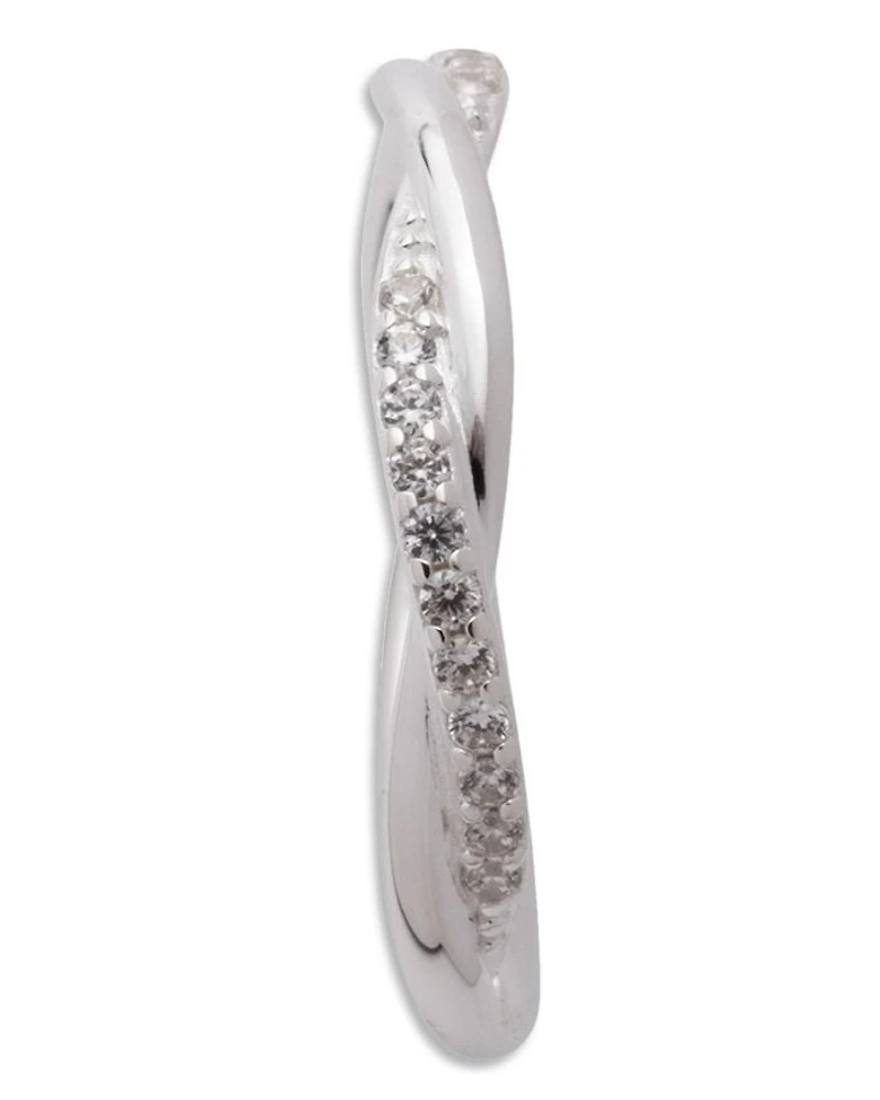 Pavé Twisted Band Ring
