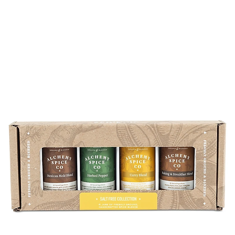 Alchemy Spice Co. Salt Free Spice Blend, Set of 4