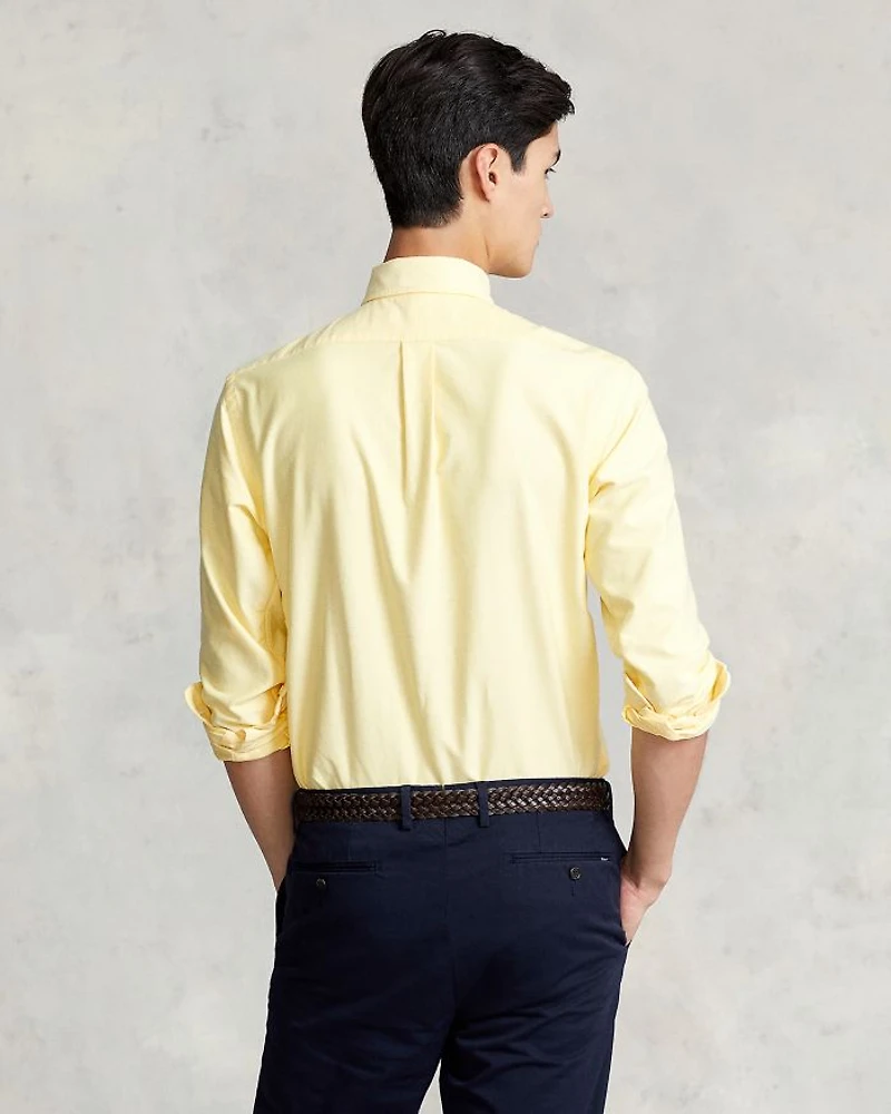 Classic Fit Long Sleeve Cotton Oxford Button Down Shirt