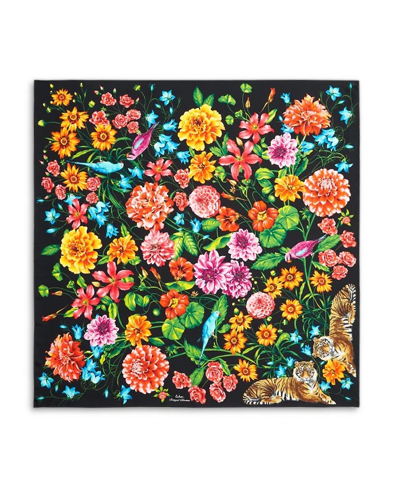 Bengal Blooms Silk Scarf