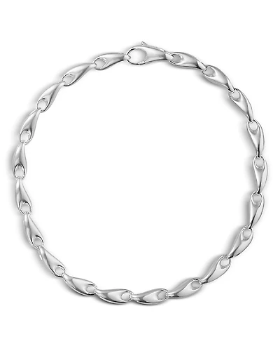Georg Jensen Sterling Silver Reflect Slim Link Bracelet