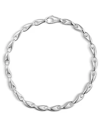 Georg Jensen Sterling Silver Reflect Slim Link Bracelet