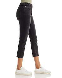 Riley High Rise Cropped Straight Jeans Panoramic