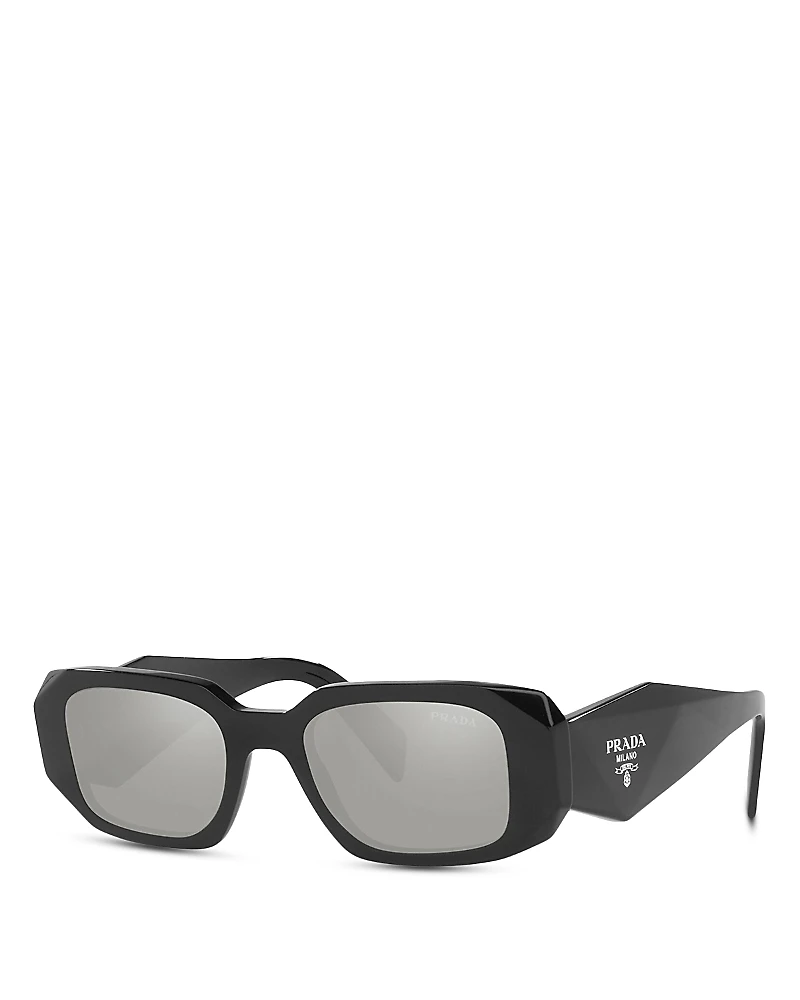 Prada Symbole Rectangular Sunglasses, 49mm