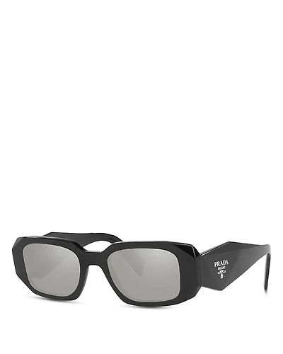 Prada Symbole Rectangular Sunglasses, 49mm