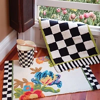 Courtly Check Enamel Waste Bin