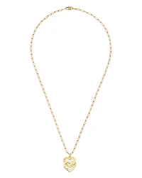 Dinh Van 18K Yellow Gold Double Coeurs Heart Pendant Necklace