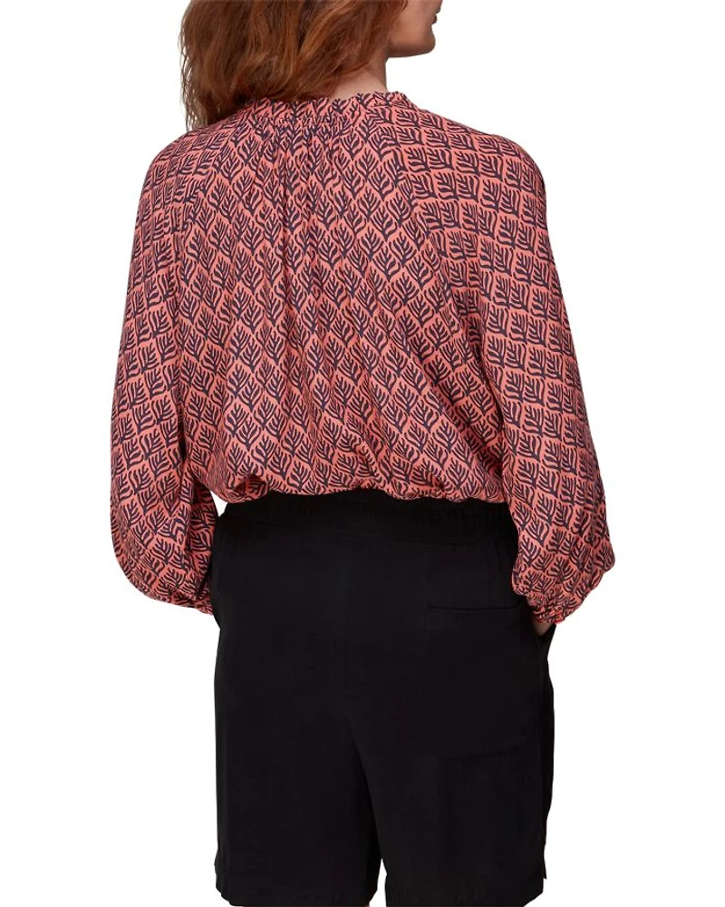 Sea Tree Print Blouse