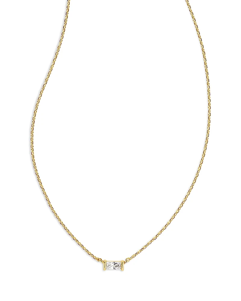 Kendra Scott Juliette Baguette Cubic Zirconia Adjustable Pendant Necklace