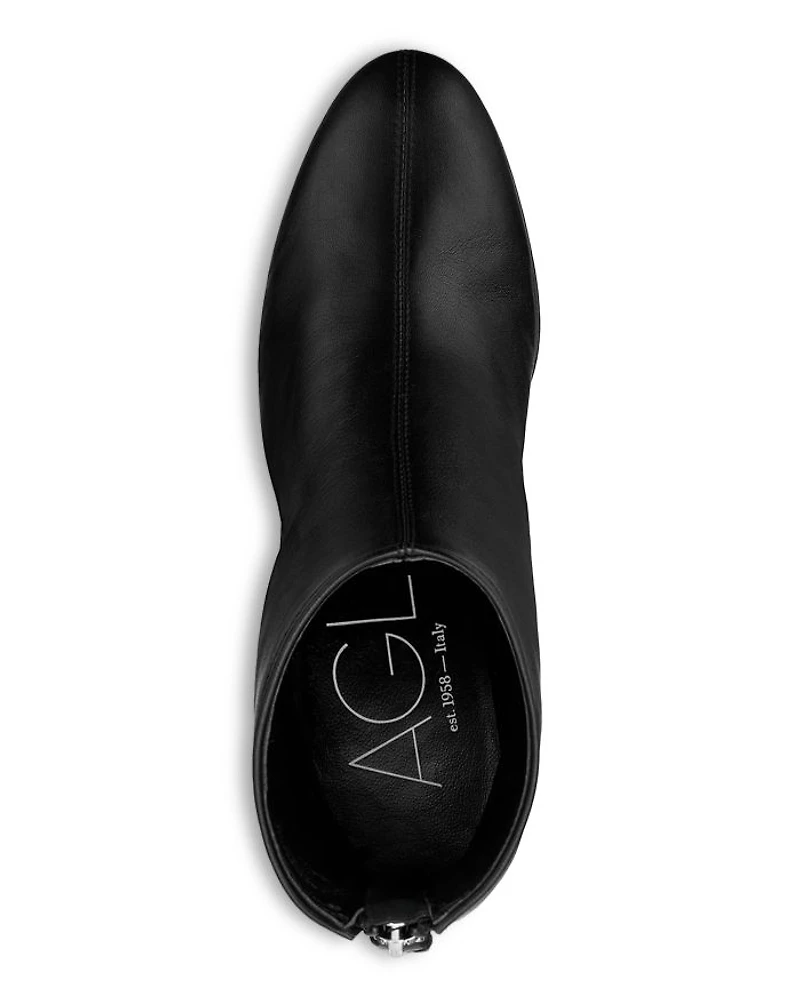 Women's Veta Back Zip Block Heel Booties