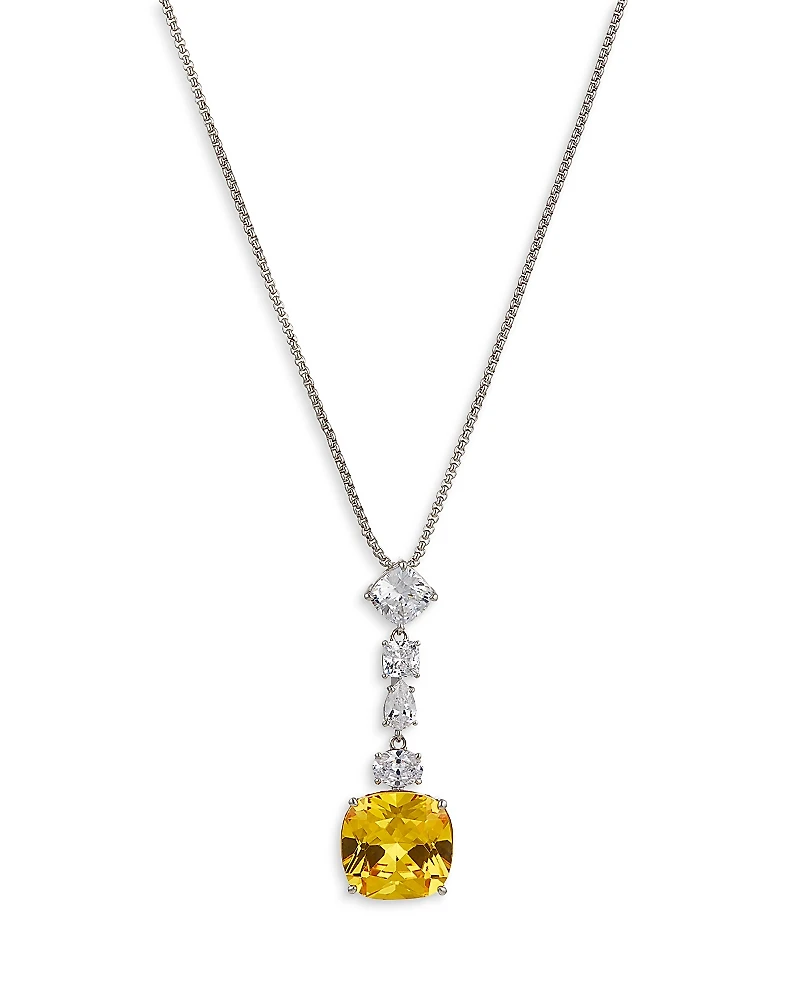 Nadri Soleil Cubic Zirconia & Nano Crystal Lariat Necklace