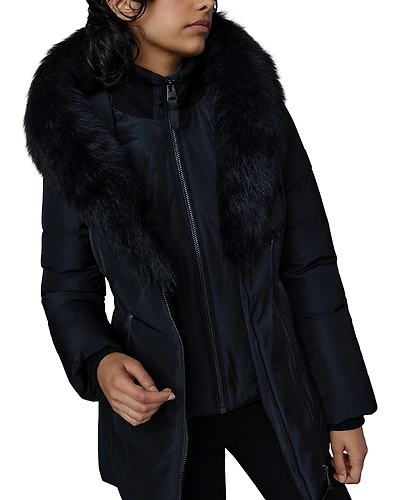 Mackage Adali Hooded Shearling Down Jacket