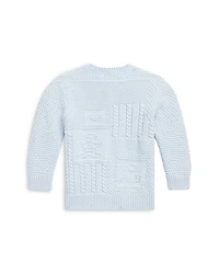 Boys' Contrast Knit Organic Cotton Cardigan - Baby