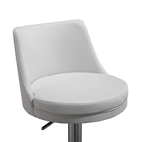 Reagan Performance Faux Leather Adjustable Stool