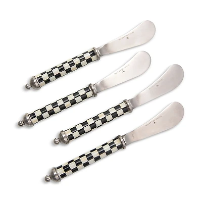 Mackenzie-Childs Courtly Check Supper Club Spreaders, Set of 4