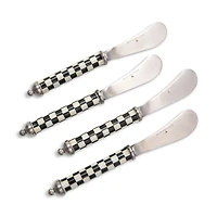 Mackenzie-Childs Courtly Check Supper Club Spreaders, Set of 4