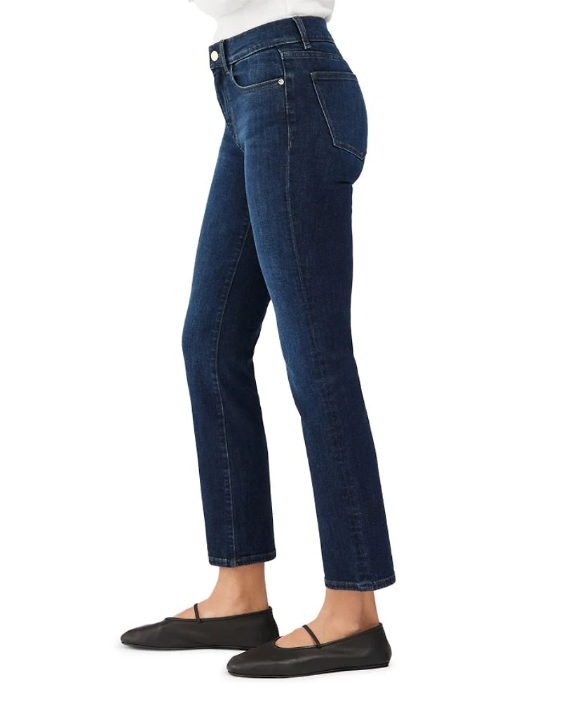 Mara Straight Mid Rise Instasculpt™ Ankle Jeans India Ink