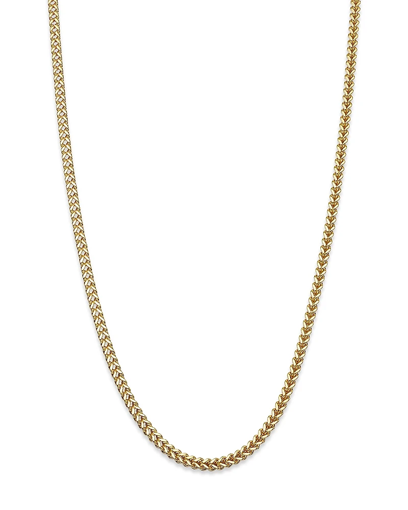 Bloomingdale's Fine Collection Men's Square Franco Link Chain Necklace