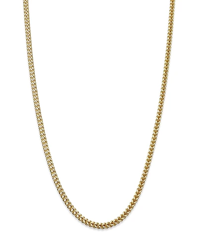 Bloomingdale's Fine Collection Men's Square Franco Link Chain Necklace