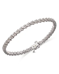 Bloomingdale's Fine Collection Diamond Butterfly Cluster Tennis Bracelet