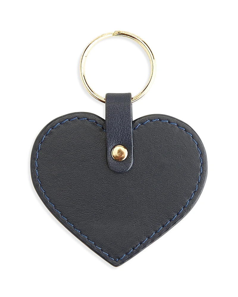 Royce Leather Heart Keychain Charm