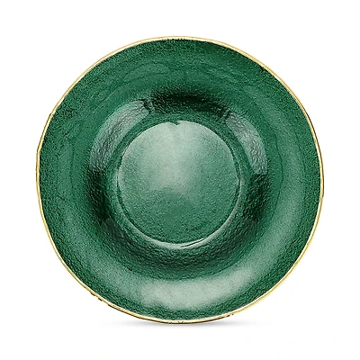 Vietri Metallic Glass Salad Plate