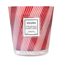 Voluspa Crushed Candy Cane 3-Wick Hearth Candle, 38 oz.