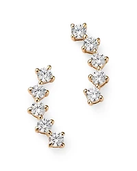 Bloomingdale's Fine Collection Diamond Ear Climbers