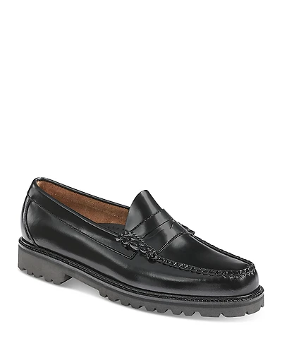 G. h. Bass Men's Larson Lug Slip On Weejun Penny Loafers