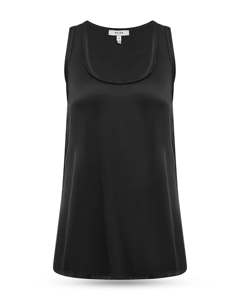 Riley Silk Front Tank Top