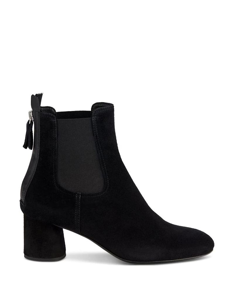 Women's Lisette Almond Toe Mid Heel Stretch Booties