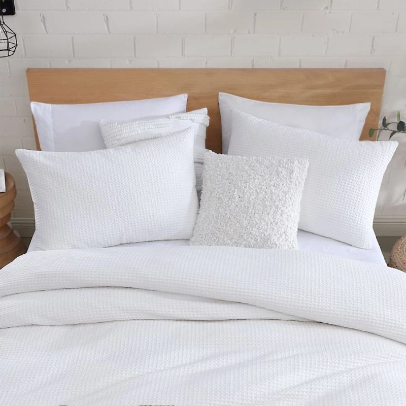 Modern Waffle Comforter Set, King