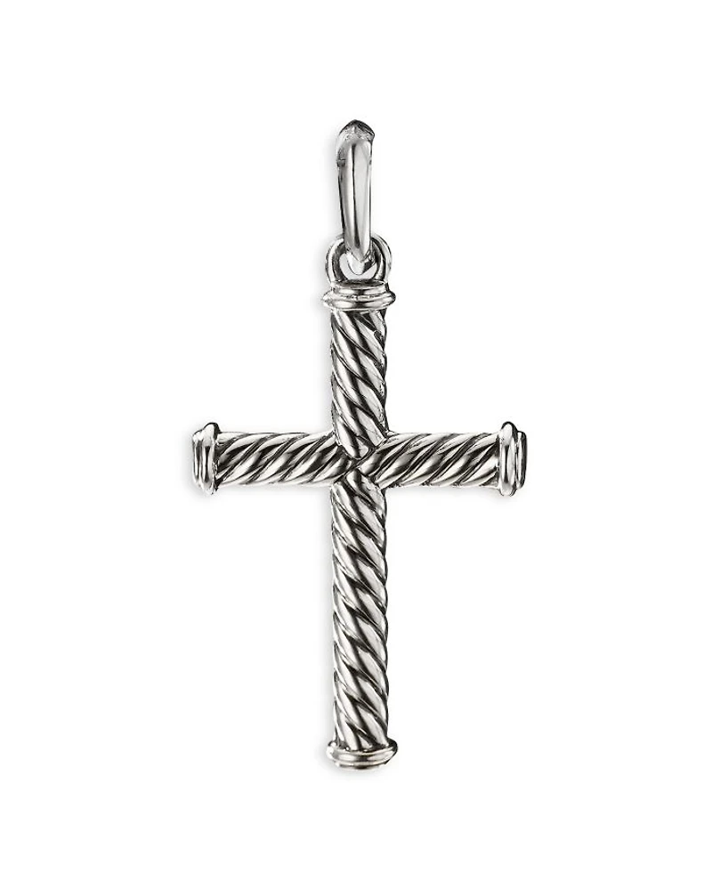 Men's Cable Cross Pendant