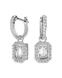 Swarovski Una Huggie Hoop Drop Earrings