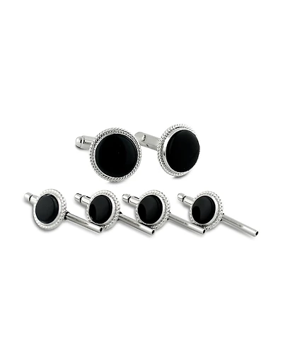 David Donahue Onyx Stud & Cufflink Set