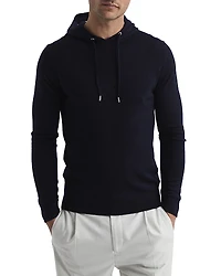 Reiss Holland Merino Wool Solid Regular Fit Hoodie