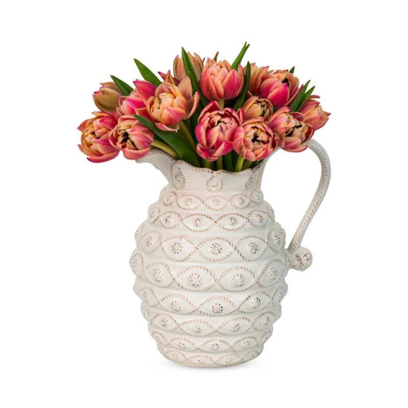 Jardins Du Monde Whitewash Pitcher/Vase