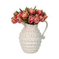 Jardins Du Monde Whitewash Pitcher/Vase