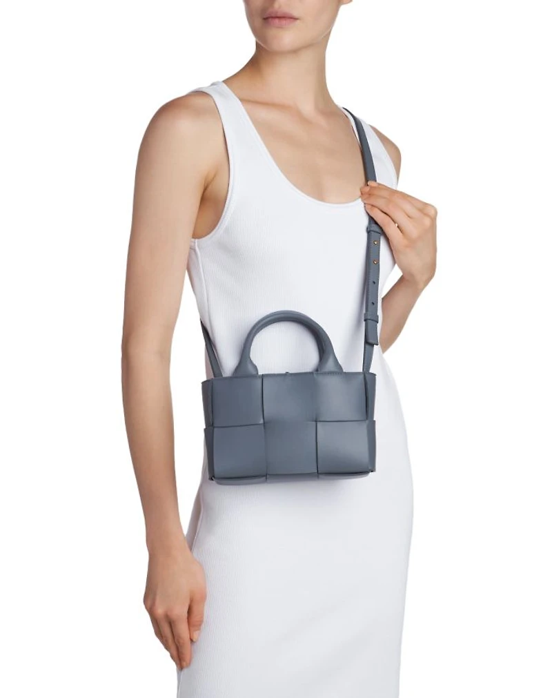 Arco Woven Intreccio Leather Tote