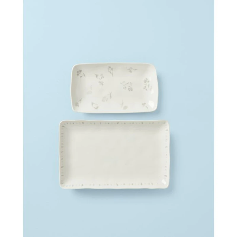 Oyster Bay Nesting Serving Platters, 2-Piece Set